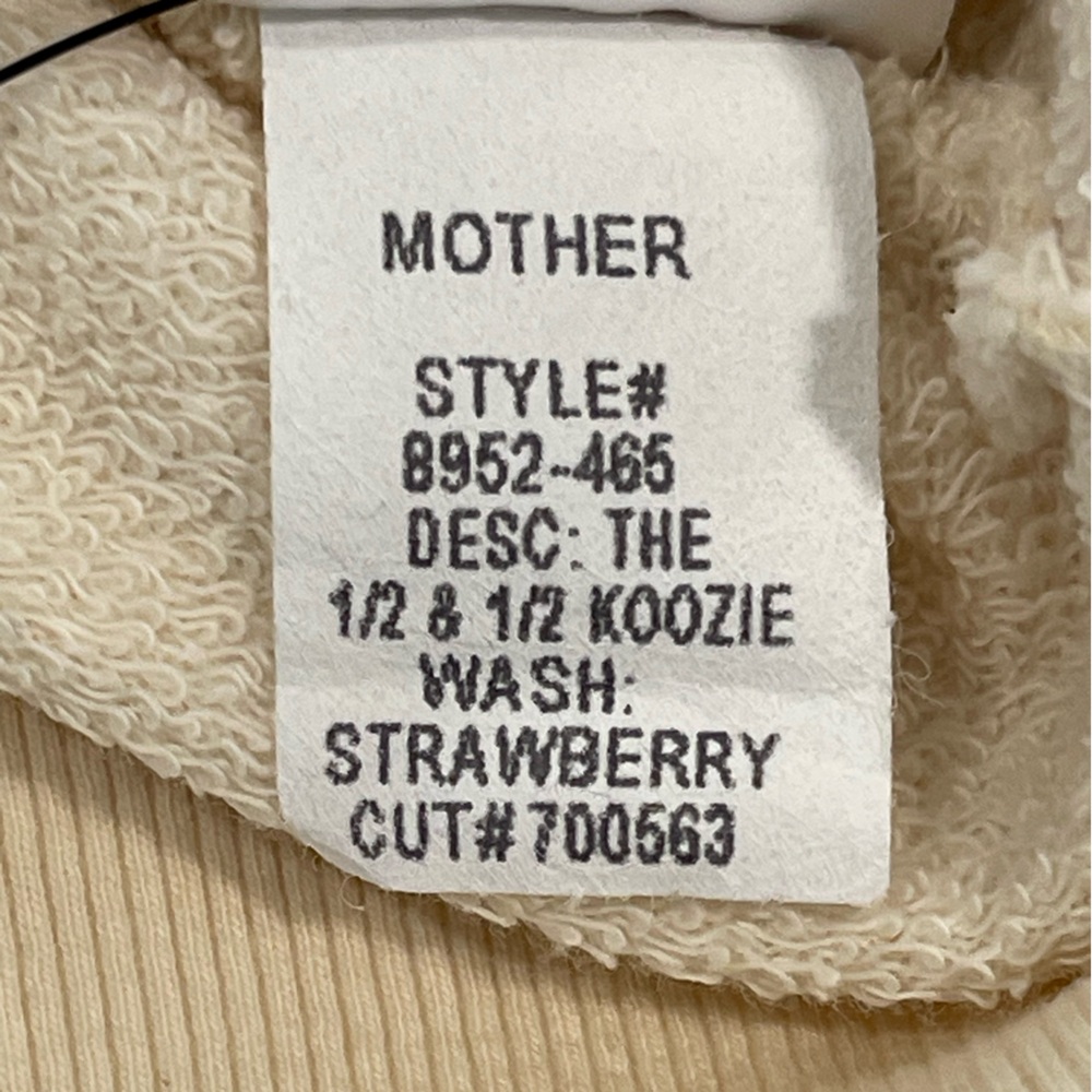MOTHER | 1/2 and 1/2 Koozie Sweatshirt | Strawberry | Small - Picture 7 of 8